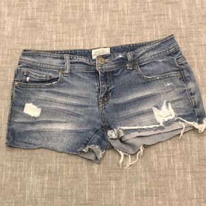 Aeropostale Blue Jean Shorts 5/6